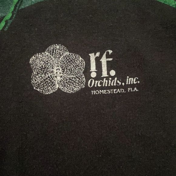 Vintage Eagle Sportswear Black Button T Shirt R.F. Orchid Inc Men XL Made USA - Picture 3 of 8
